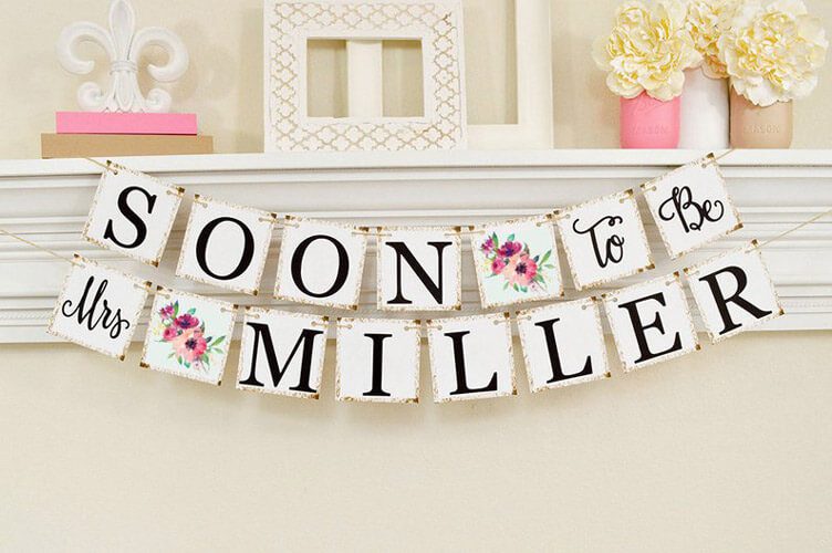 soon to be bridal shower banner