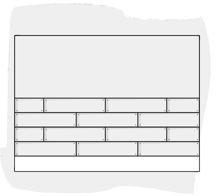 illustration of wood wall for DIY project