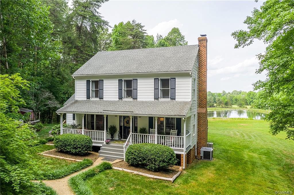 Logan Run, a horse farm in central Virginia includes a colonial style home.