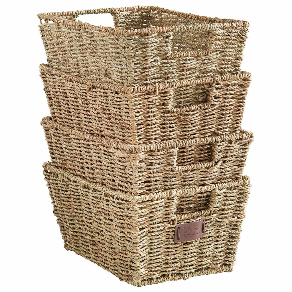 set of wicker baskets