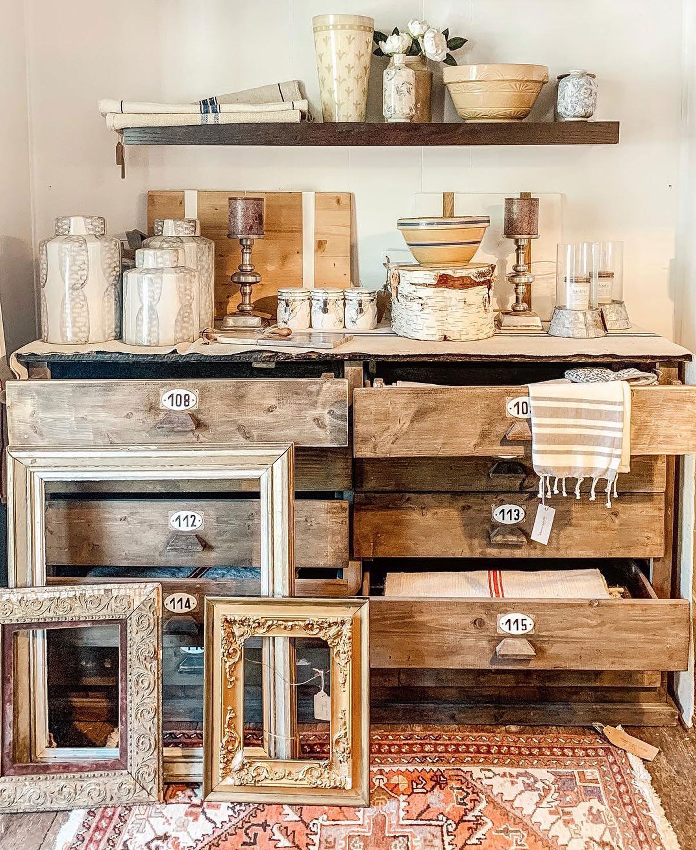 Antique Farmhouse Market Vignette Display