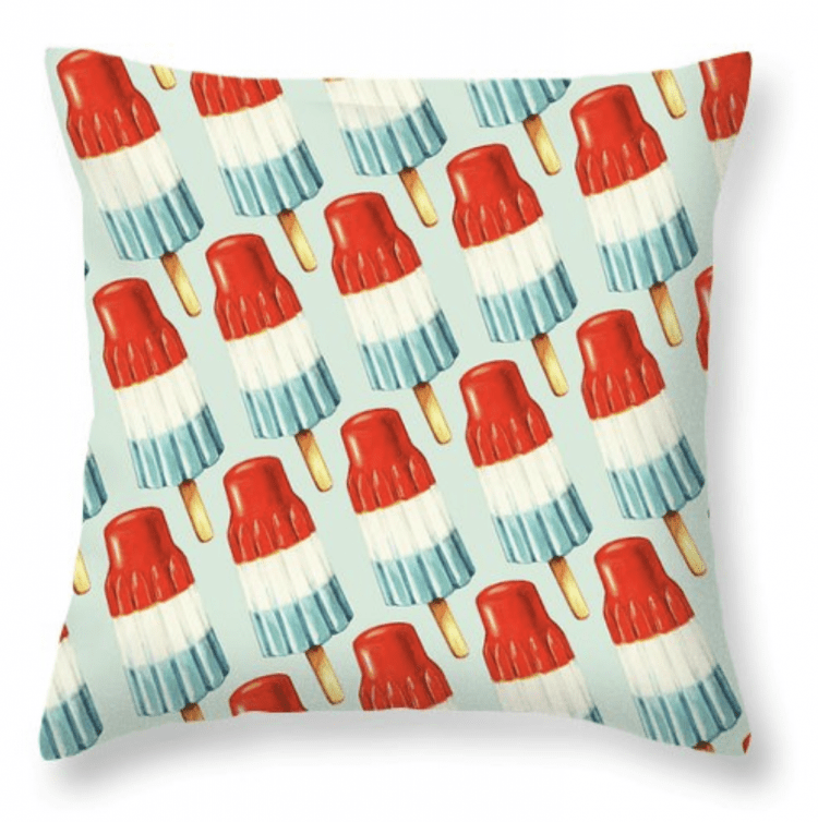 Vintage patriotic popsicle pillow