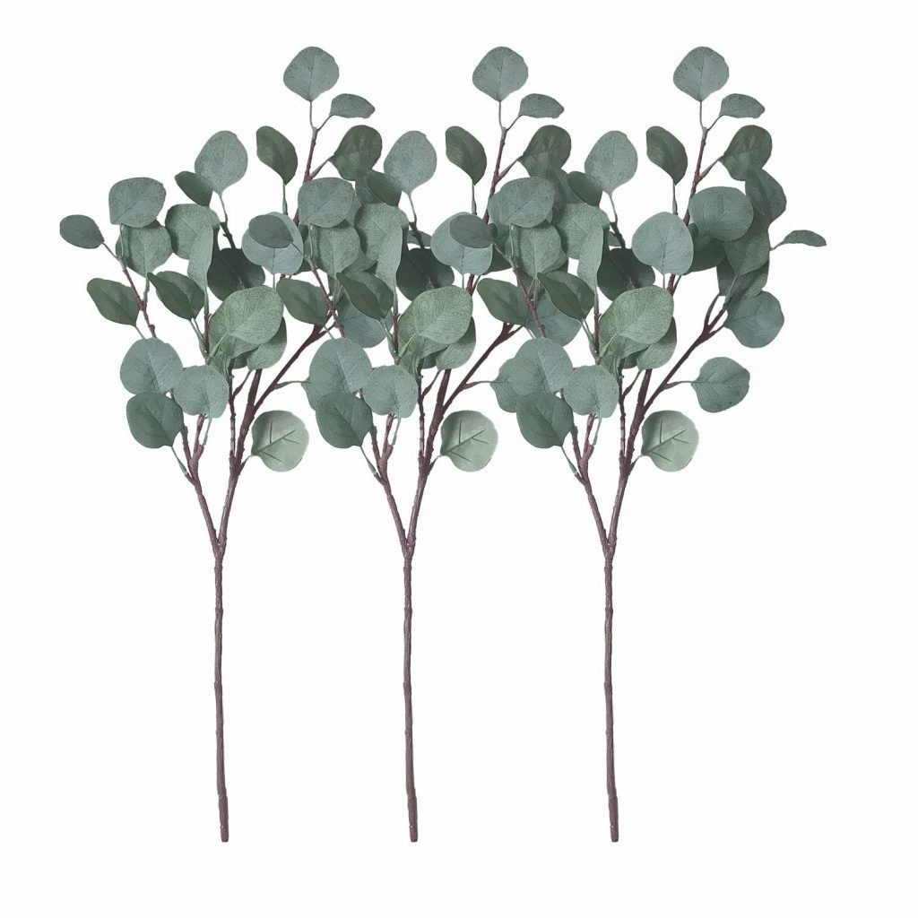 modern farmhouse style eucalyptus leaves