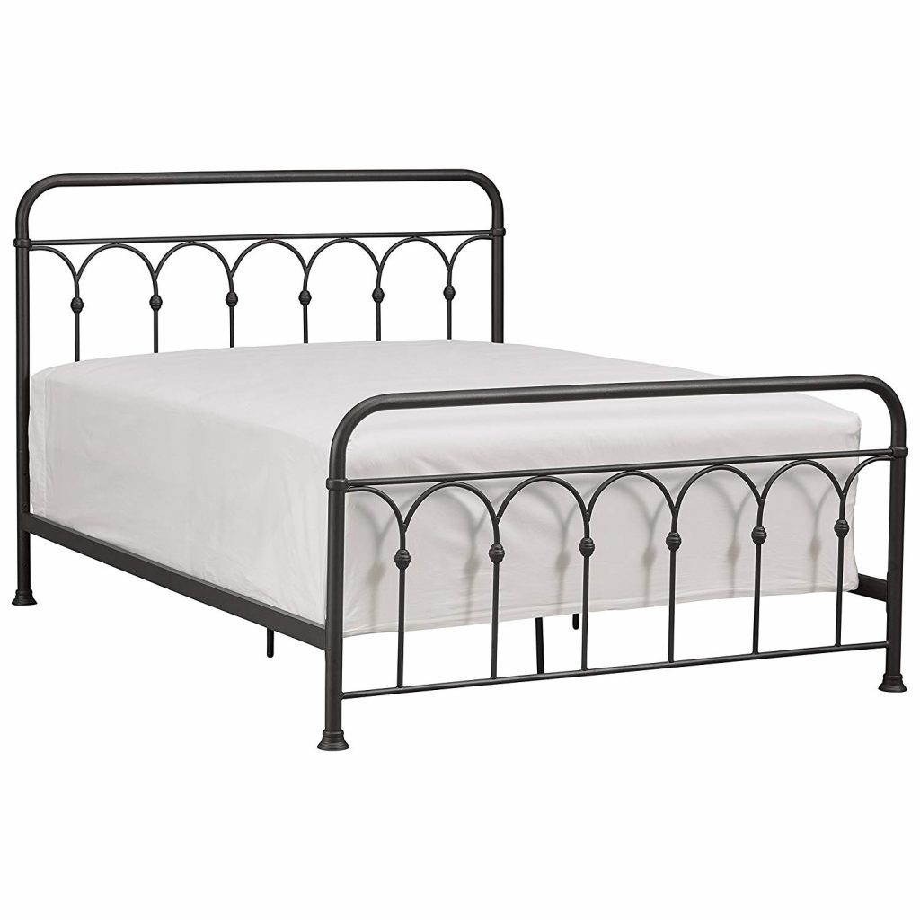 wrought iron bed frame modern farmhouse style