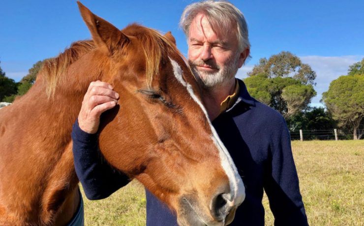 Sam Neill and horse