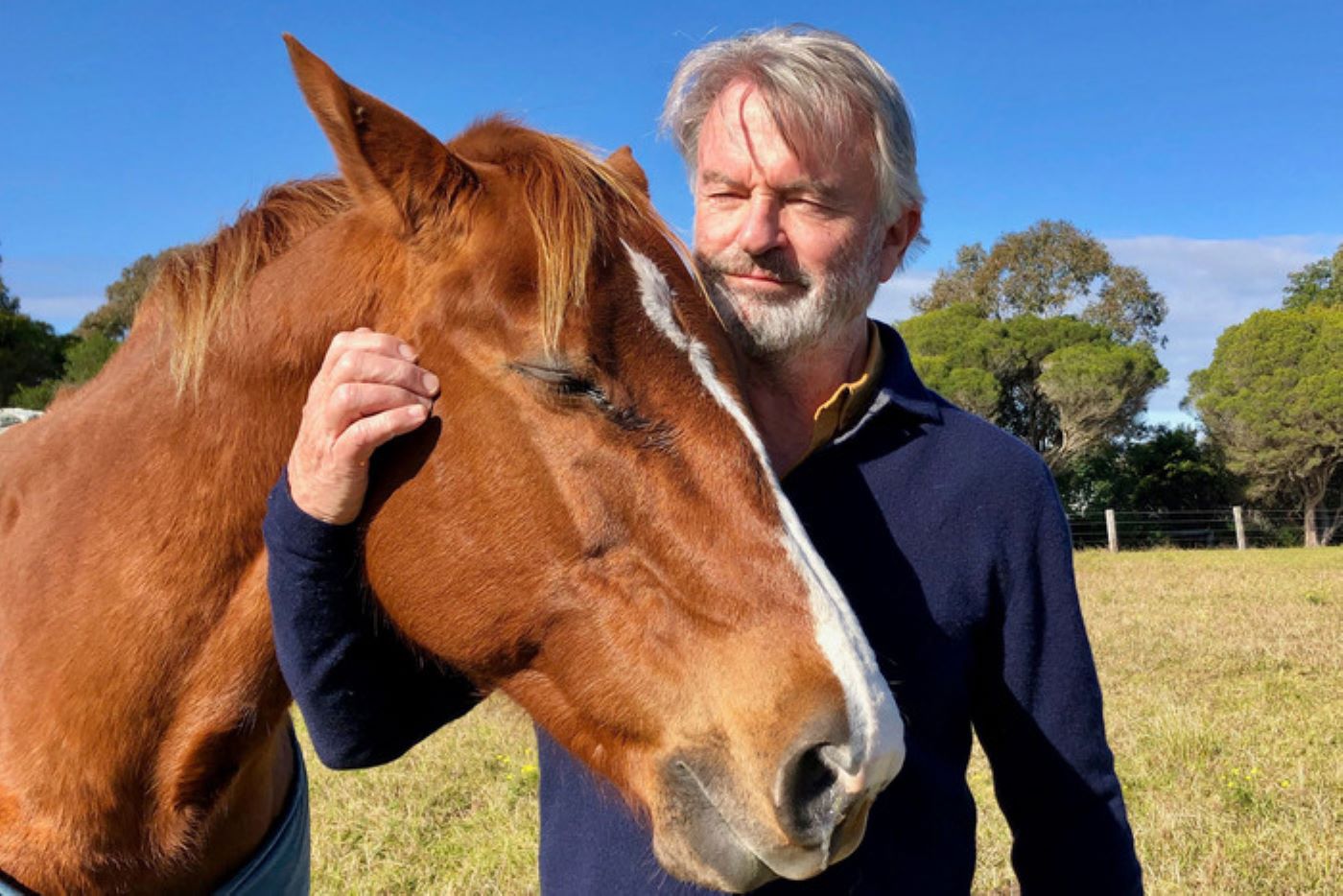 Sam Neill and horse