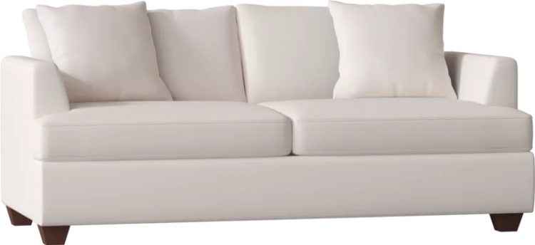 white modern farmhouse style sofa couch