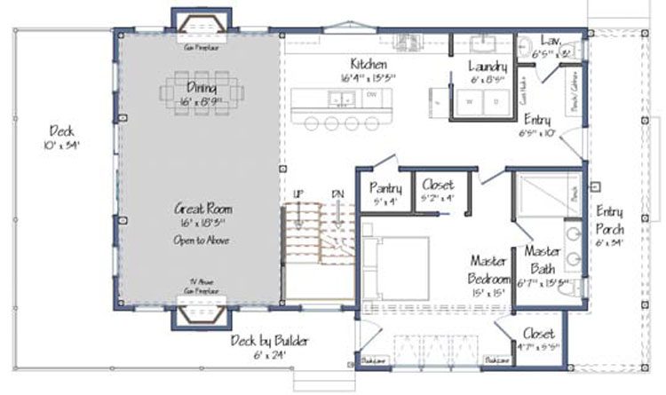The schematics for the first floor of the New Hampshire farmhouse.