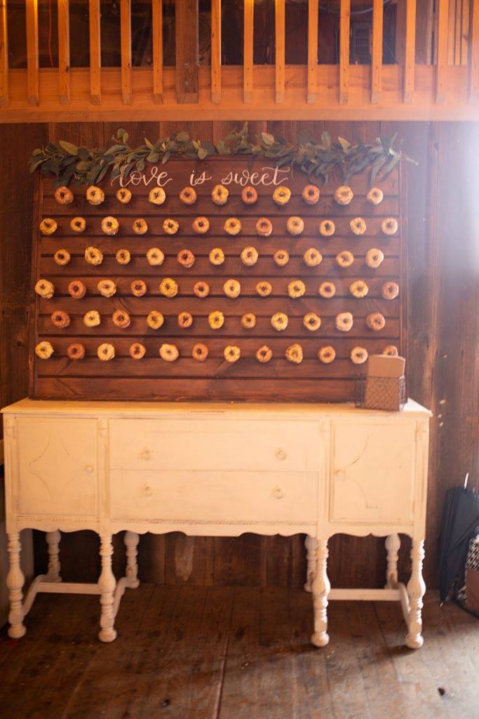 donut display dessert bar