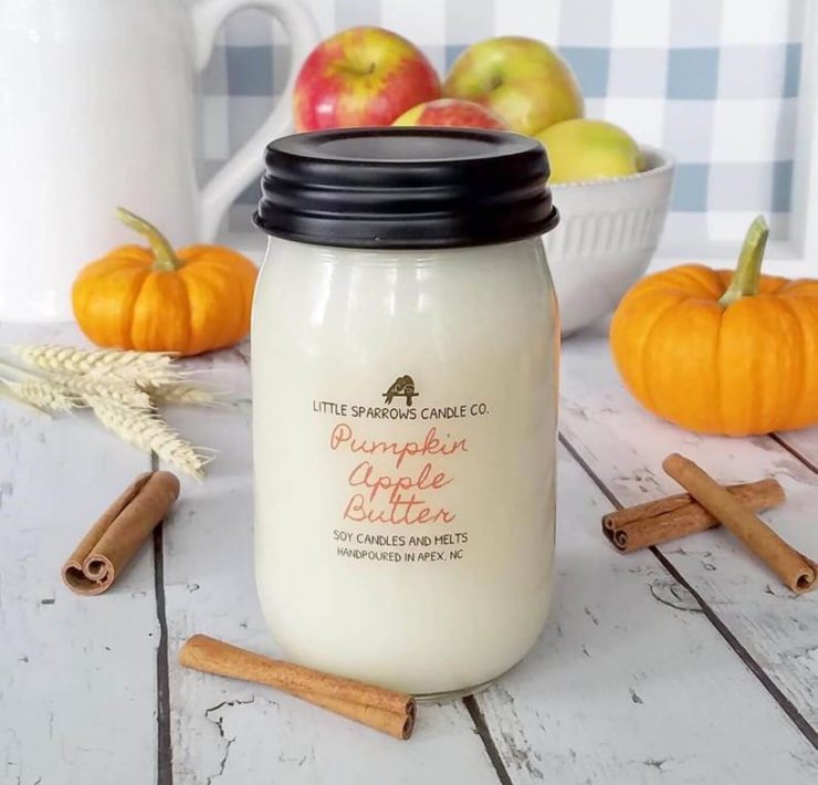 Pumpkin apple butter jar candle