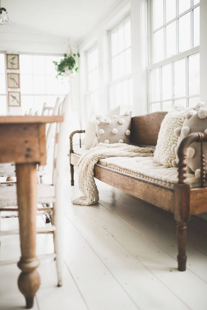 Living room of Liz Marie Galvan with pillows