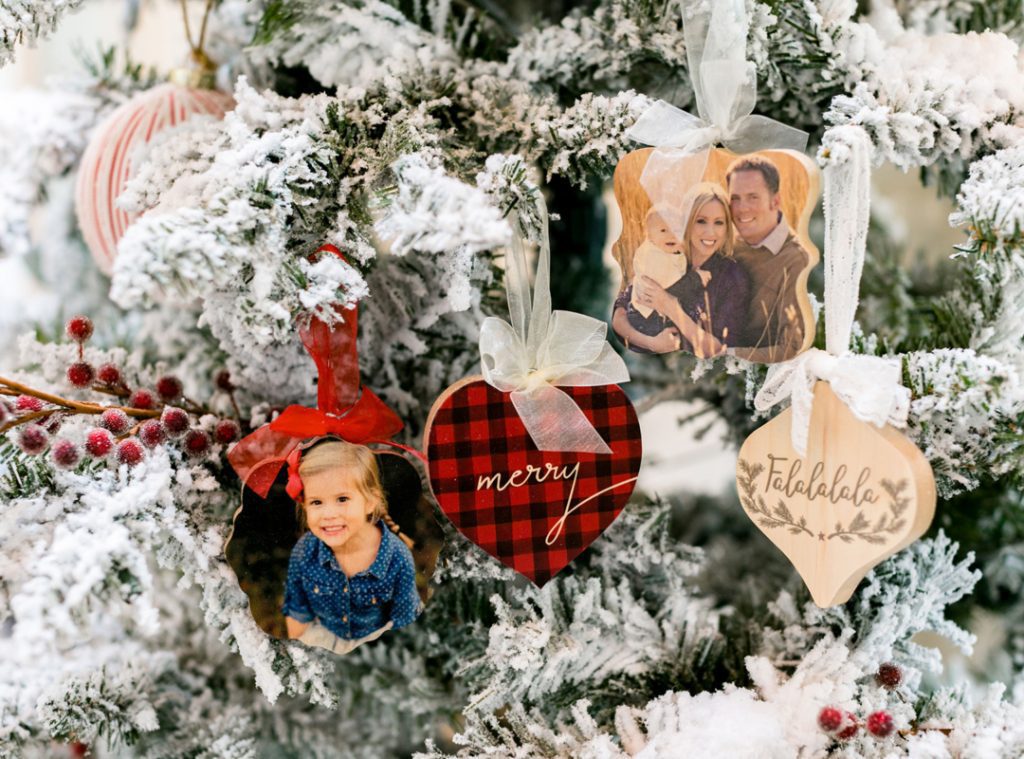 farmhouse style Christmas ornaments