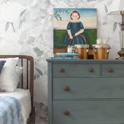 Nightstand decor in a bedroom with small decor