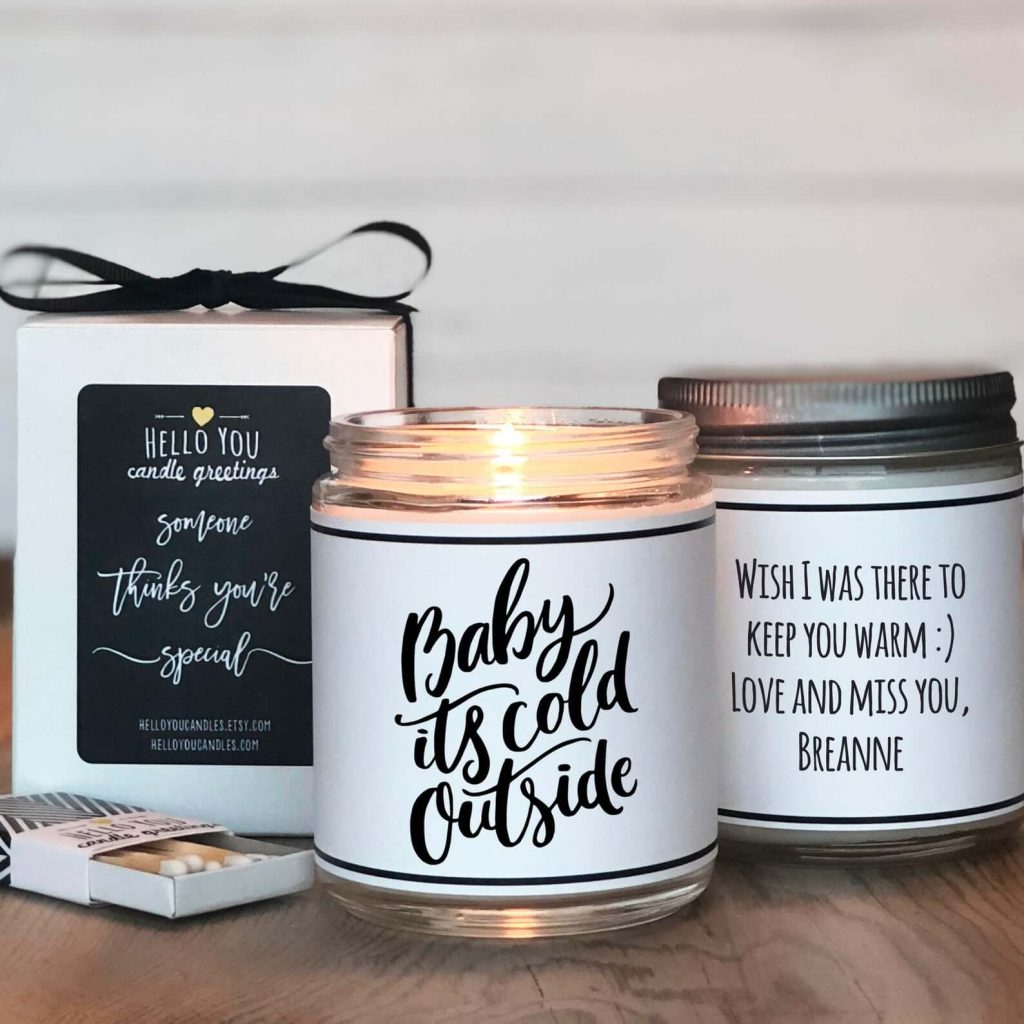Baby It's Cold Outside candle
