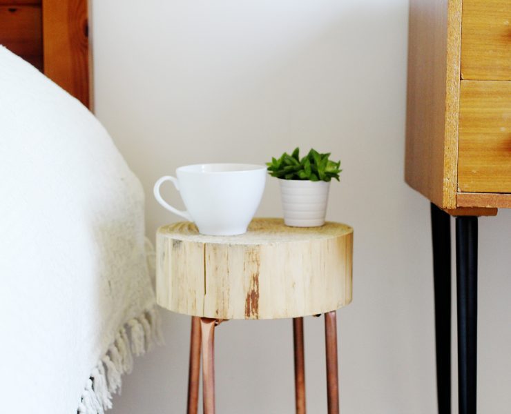 copper pipe DIY projects nightstand