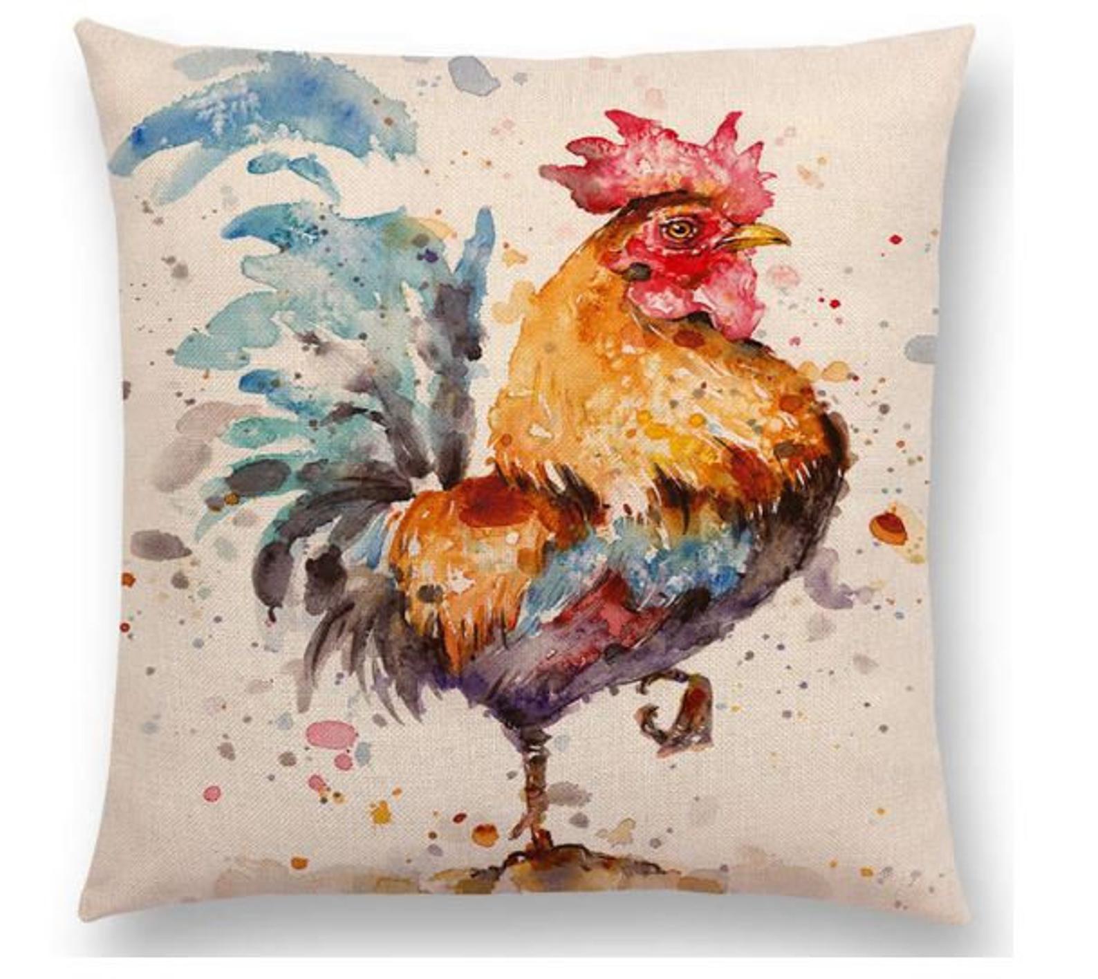 Farm Life Rooster 18 x 18 Throw Pillow Cover - IST Creates – IST