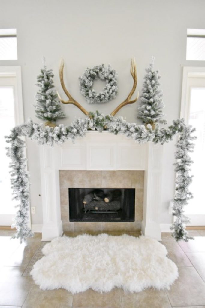 Next steps for decorating a Christmas mantel feature garlands