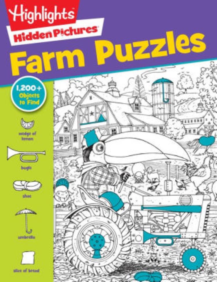 Farm puzzles book for Christmas child's gift