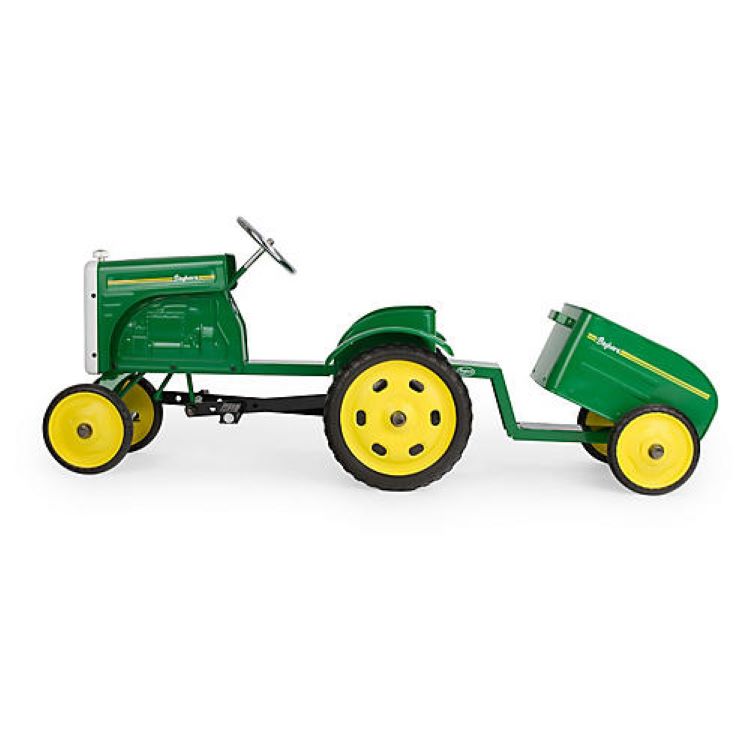 pedal car in the form of a tractor