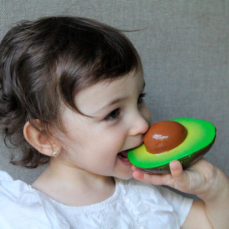 An avacado meant for teething