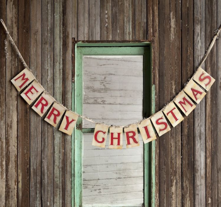 Merry Christmas farmhouse style hanging on sale
