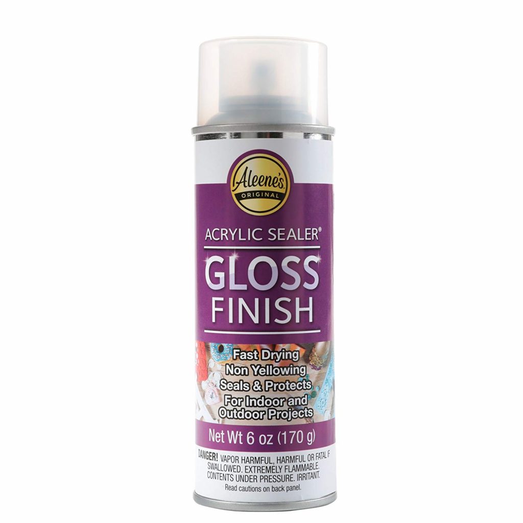 Acrylic gloss finish clear sealer