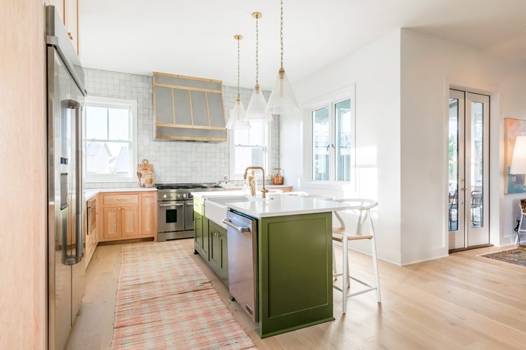 Kitchen with modern farmhouse style for the project house 2020