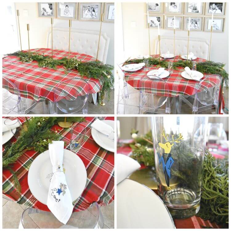 Christmas tablescape that makes a statement