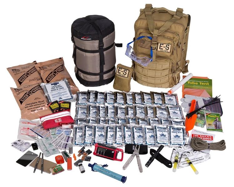 Talk about the complete survival guide for his Christmas present! This comprehensive preparedness kit of quality products assembled by the experts at Echo Sigma to include everything from food packets to sleep needs