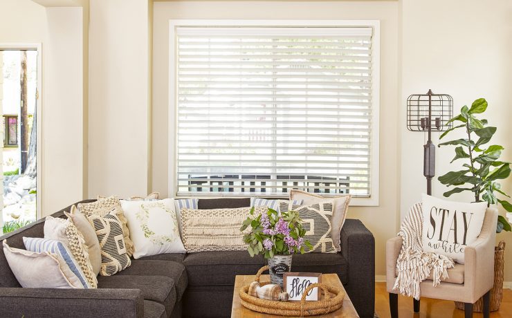 Farmhouse style living room of a healthy room.