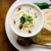 Buttermilk potato soup with some spice, one of our favorite farmhouse soup recipes.