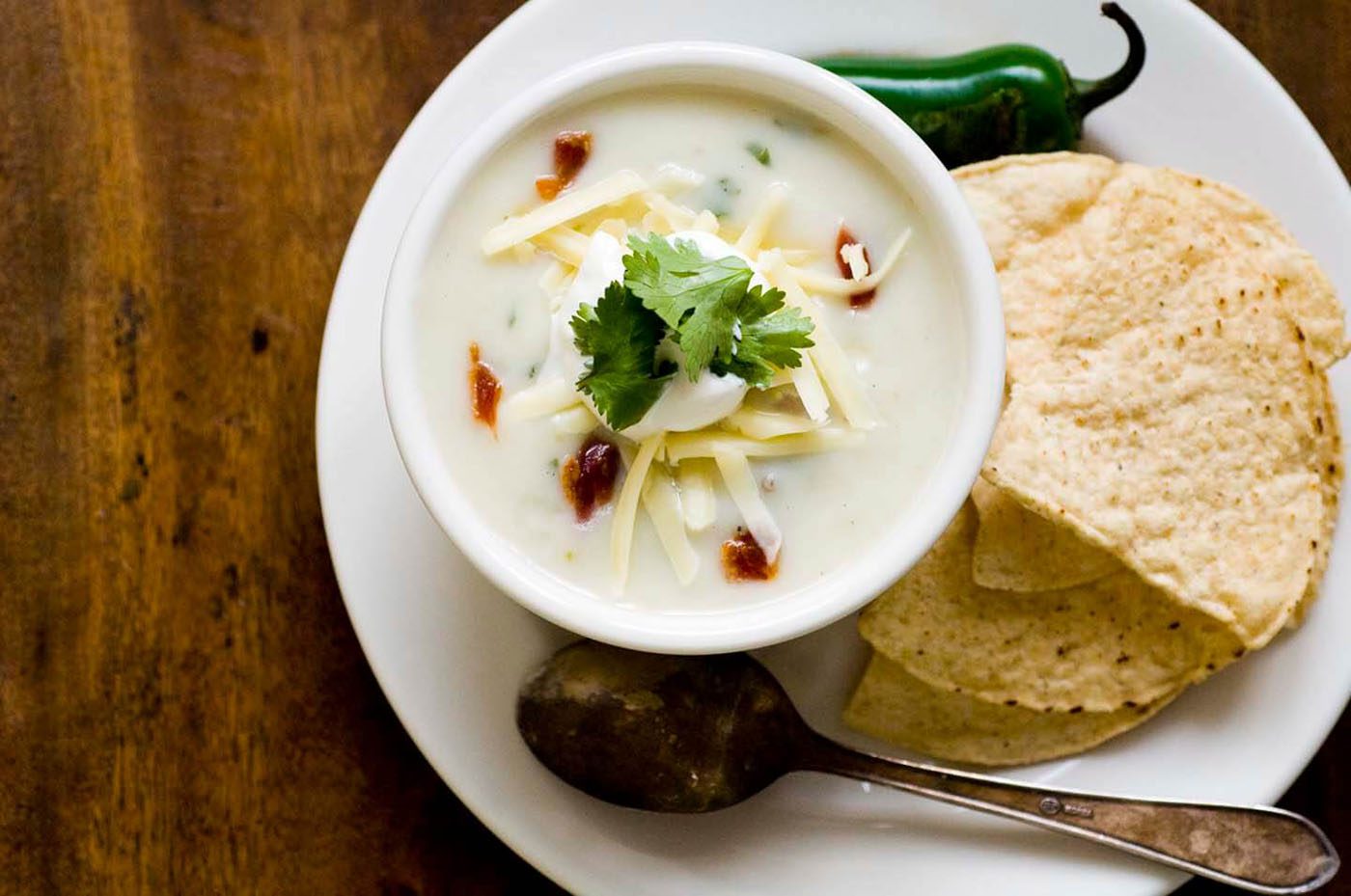 Buttermilk potato soup with some spice, one of our favorite farmhouse soup recipes.