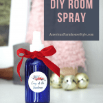 printable labels for room spray on mantel