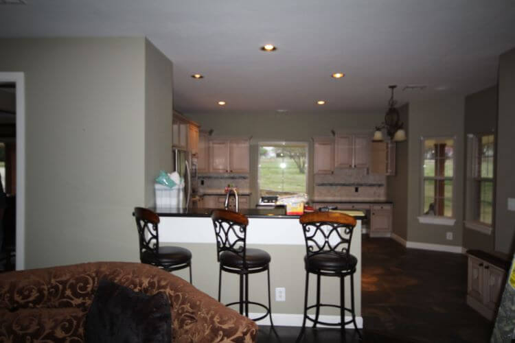 The old kitchen was dark and dingy with little natural light and too much bland colors