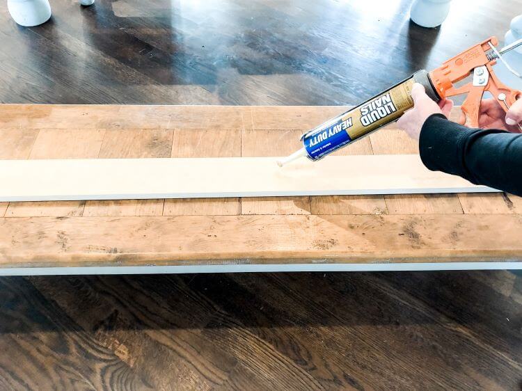 Heavy duty glue used on the back of the wood board