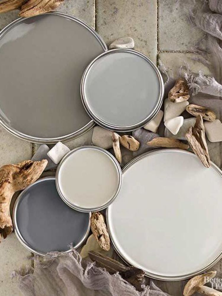 a variety of gray-based neutrals