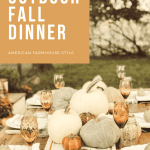 Fall tablescape with pumpkins