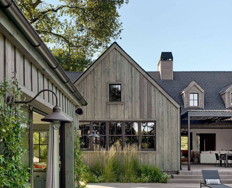 The side of a home for modern farmhouse architecture