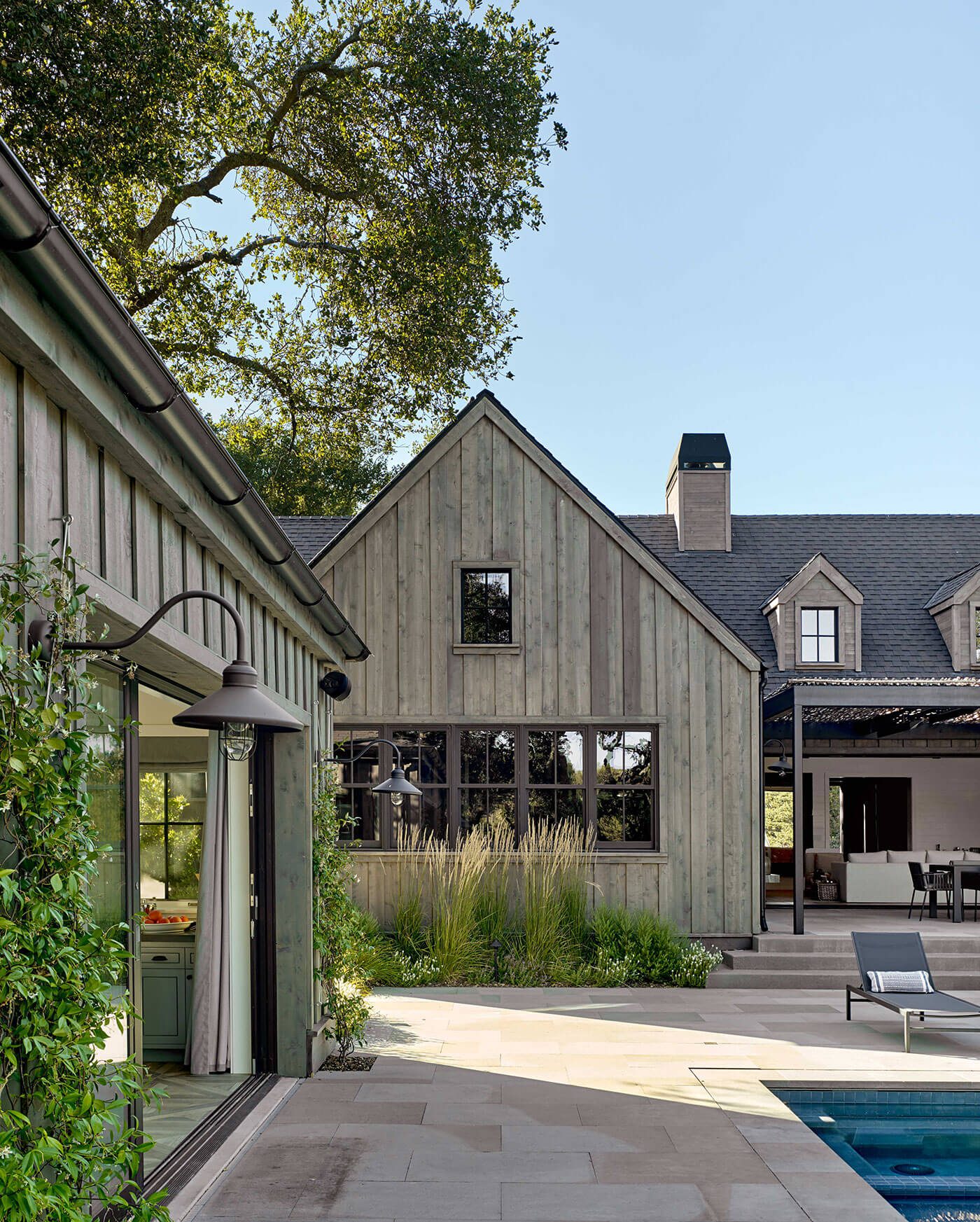 The side of a home for modern farmhouse architecture