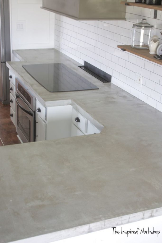 there are many tutorials for concrete countertops