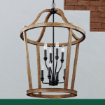 A large lamp perfect for farmhouse remodel projects