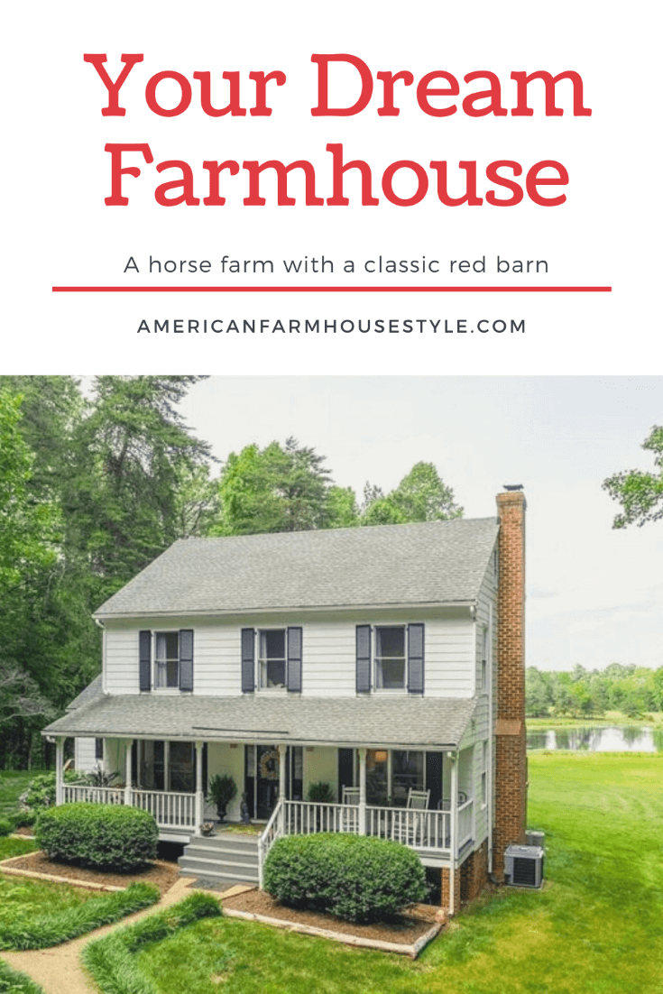 This Horse Farm Comes With a Classic Red Barn - American Farmhouse Style