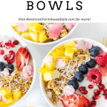 yogurt granola bowls