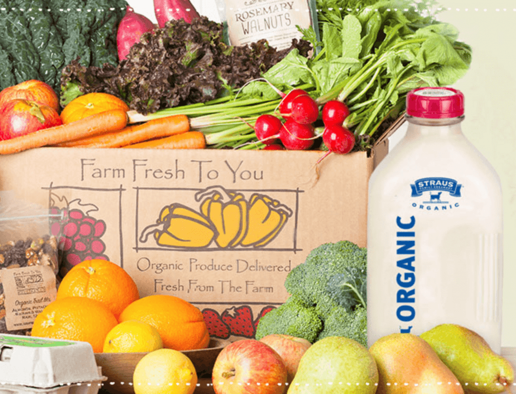 Farm Fresh to You grocery delivery box