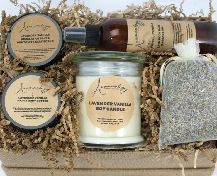 Lavender Vanilla body product gift set