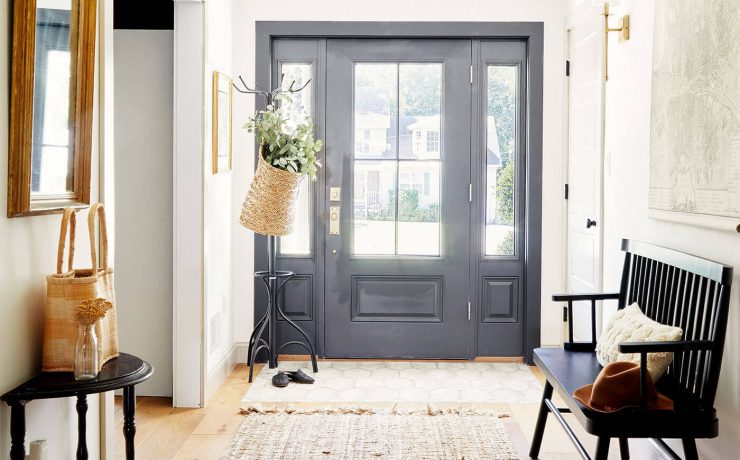 Entryway with European Farmhouse Style