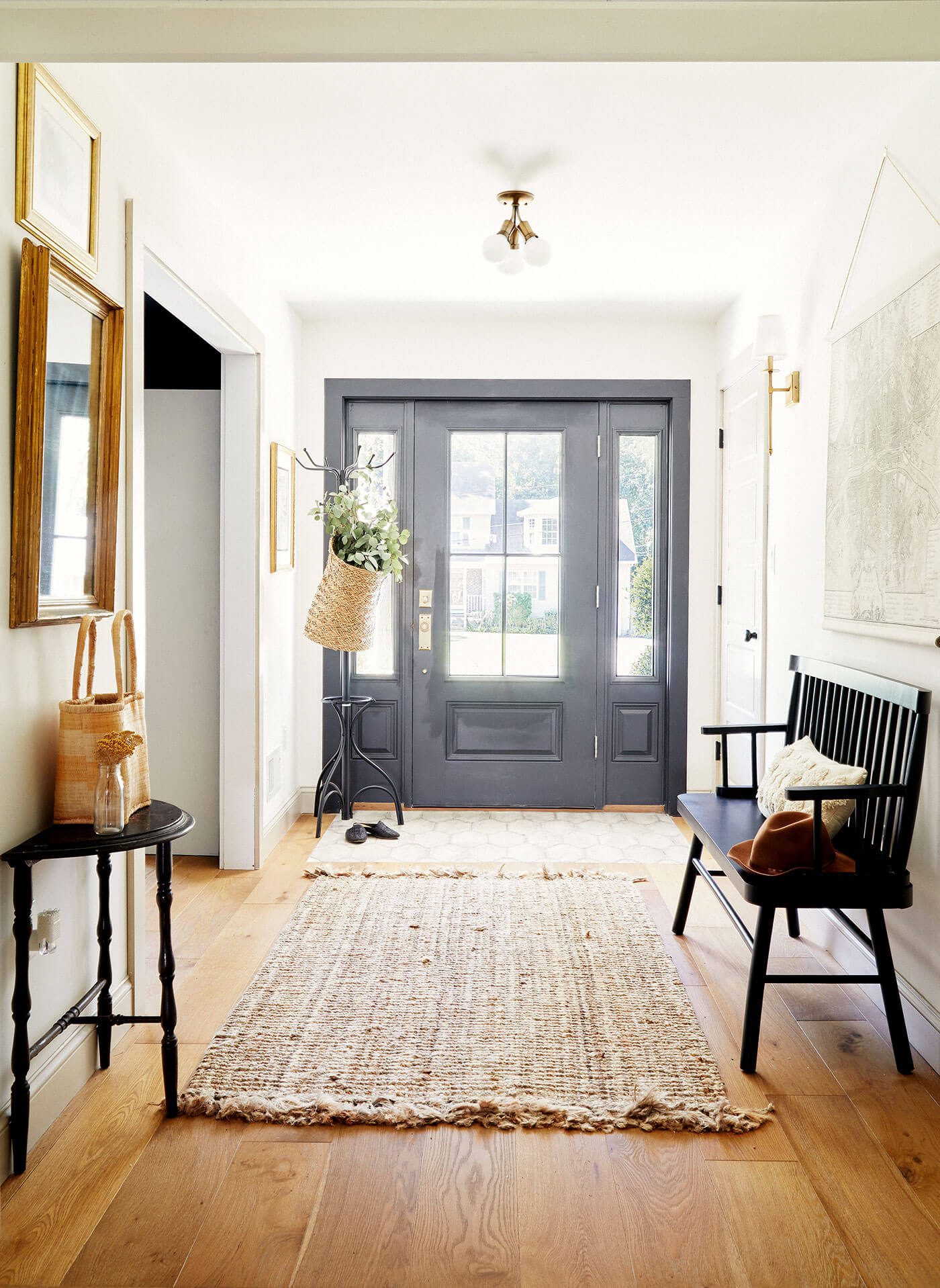 Entryway with European Farmhouse Style