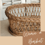 Basket with text