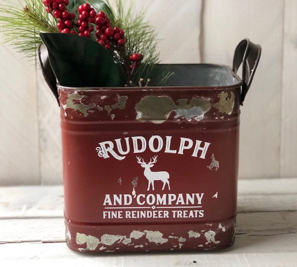Rudolph and Company metal bucket