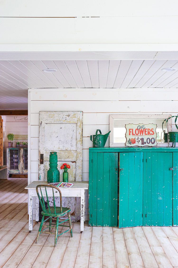 spring farmhouse office